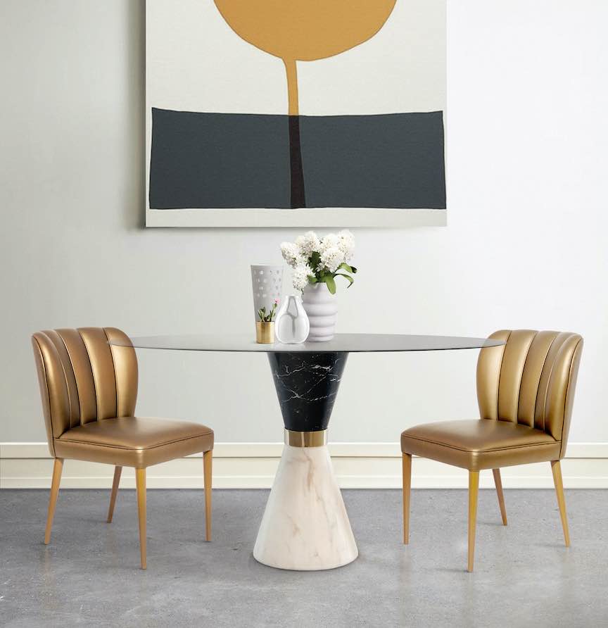 Space-saving dining tables
