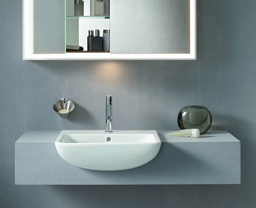 wall-hung basins make your small home feel bigger