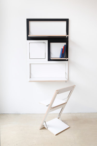 folding chairs that can be stored on the wall